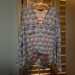 Express Women's Peacock Design Blouse